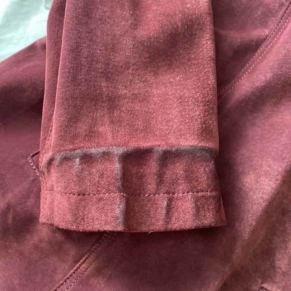 vintage danier suede burgundy lightweight jacket - Picture 11 of 11